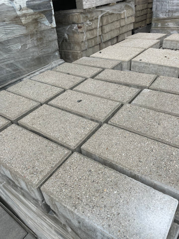 LOT PAVÉ 165X330 FINI GRANITEX | BEIGE CRÈME | 80MM ÉPAISSEUR