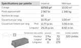 LOT PAVÉ TRAVERTINA BRUT | IVOIRE | 70MM ÉPAISSEUR